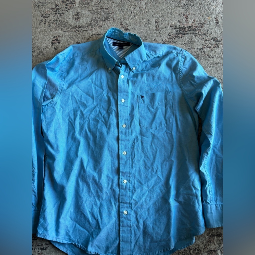 Tommy Hilfiger Blue Long Sleeve Shirt